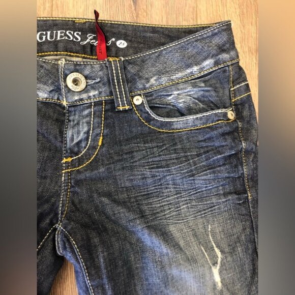 GUESS LOSE ANGELES 1981 STRETCHY DARDEVIL BOOT CUT IN SIZE 28 - Picture 6 of 7